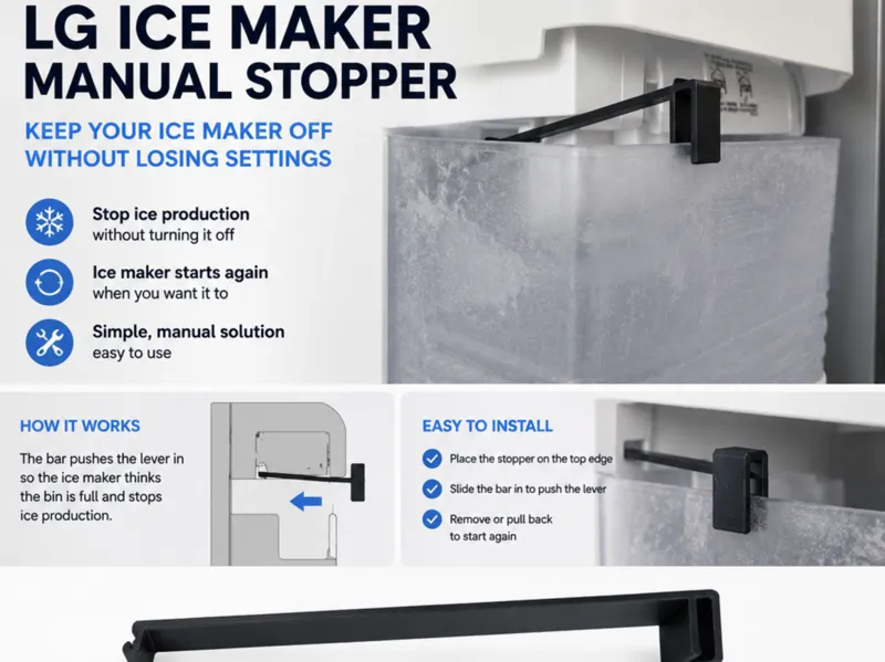 Ice Maker Manual Stopper