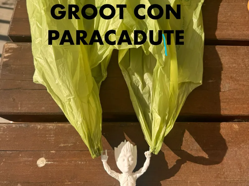 groot con paracadute - sacchetto