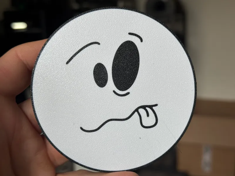 Cheeky Emoji coaster