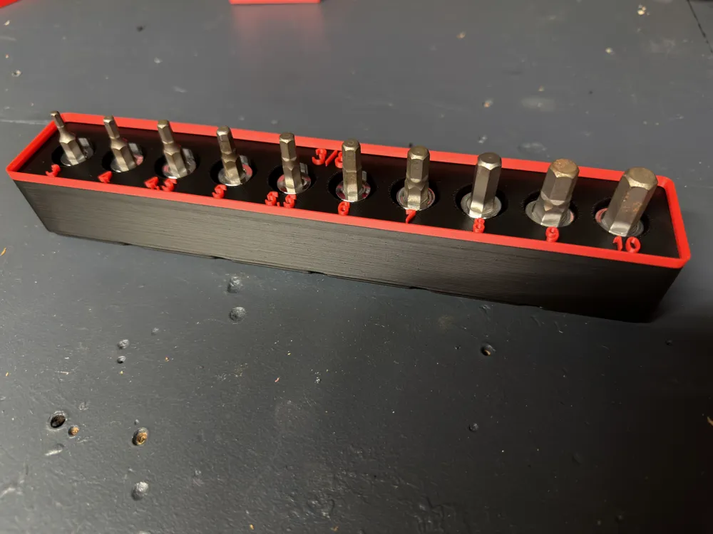 Gridfinity Tekton Metric hex socket set - Free 3D Print Model - MakerWorld