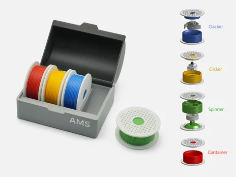 Accesorio para filamento: Filament Spool Fidget Toys with AMS — referencia de MakerWorld