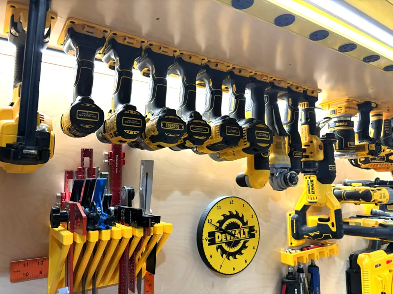 DeWalt 20V Tool Holder - Wall or Under-Shelf Mount