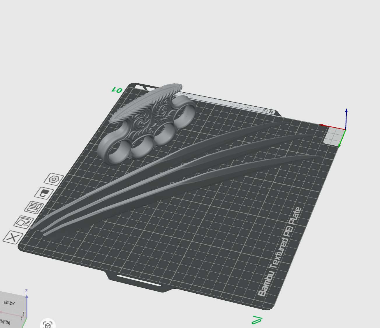 Miniatura 2 do modelo 3D 指虎爪