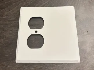 Double Gang Outlet & Blank Wall Plate