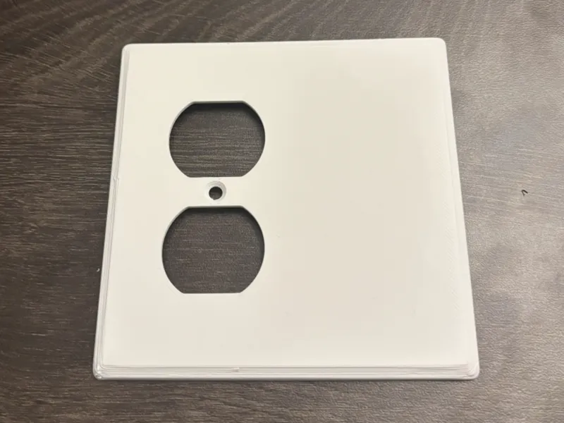 Double Gang Outlet & Blank Wall Plate