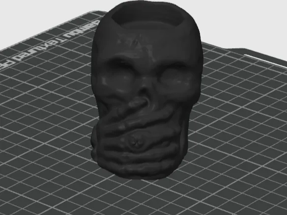 Totenkopf Teelichthalter