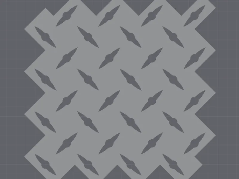 Checkerplate Paint Stencil