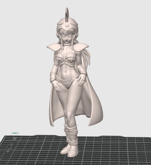 Miniatura 3 do modelo 3D DRAGONBALL龙珠Chichi 琪琪 经典皮肤 多色半拆件  四色打印