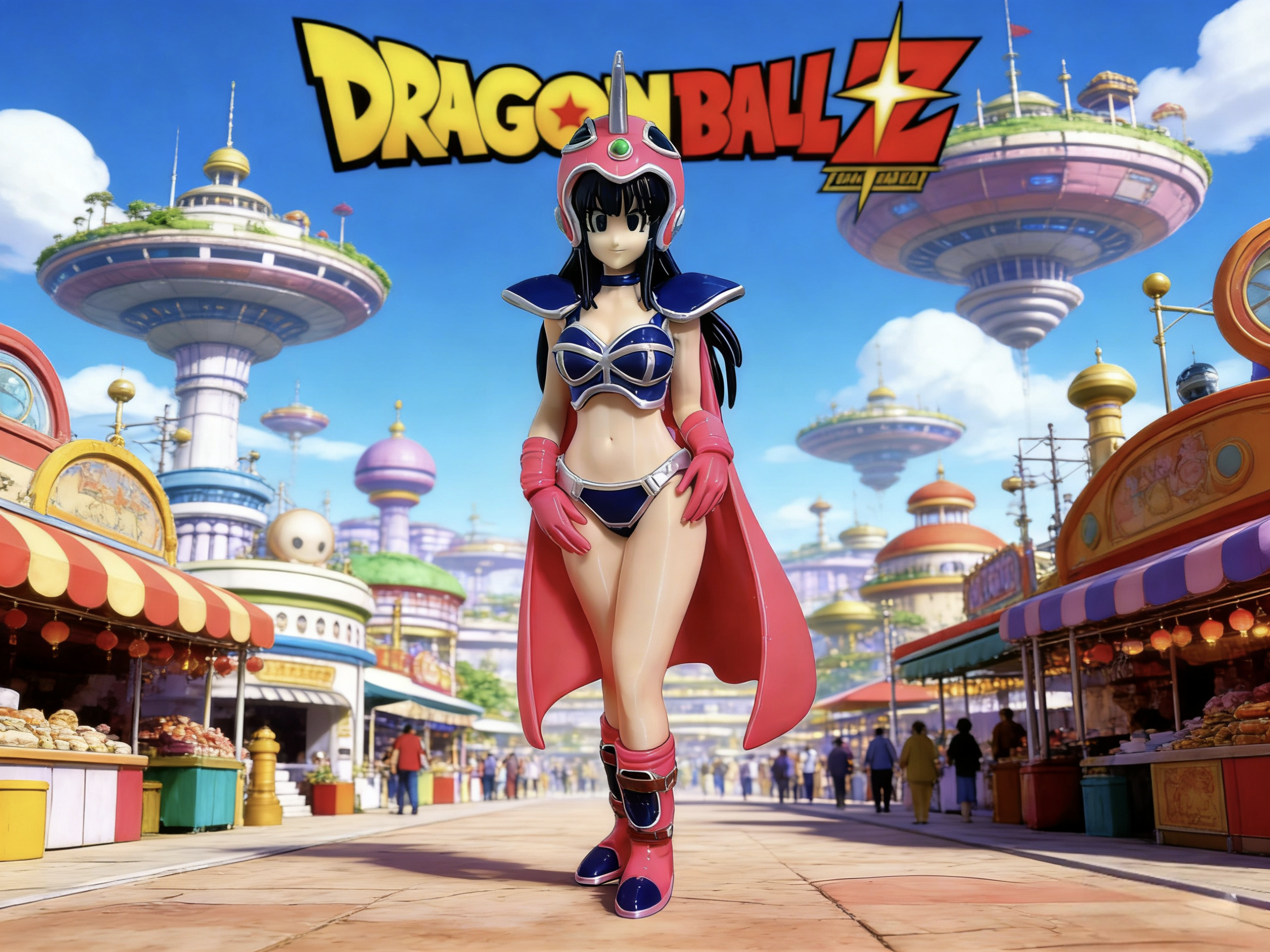 Miniatura 1 do modelo 3D DRAGONBALL龙珠Chichi 琪琪 经典皮肤 多色半拆件  四色打印