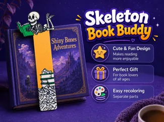 Skeleton Book Buddy