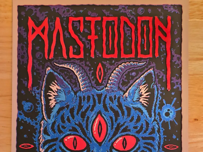Mastodon Poster HueForge