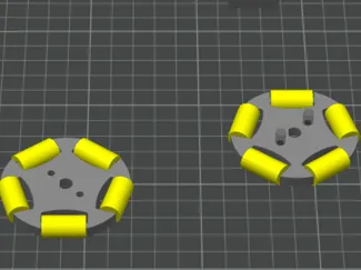 OmniWheel 58 mm Print-In-Place