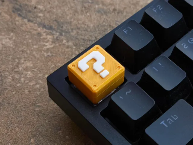Super Mario Question Block Keycap