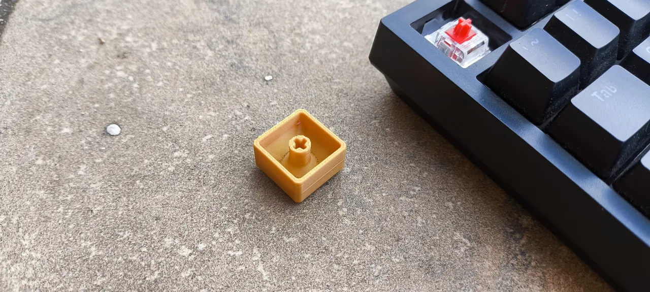 Super Mario Question Block Keycap view 2