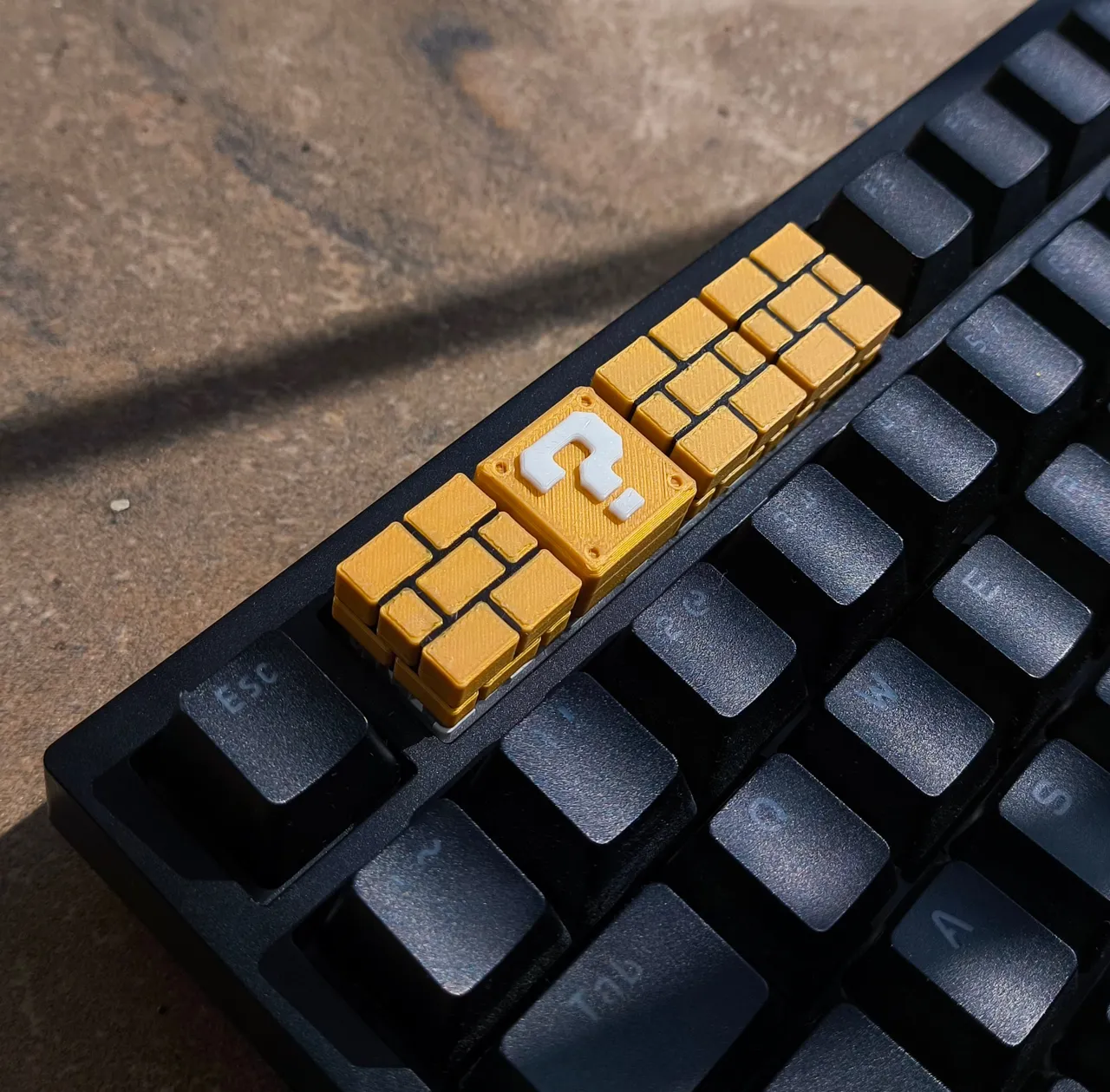 Super Mario Question Block Keycap view 3
