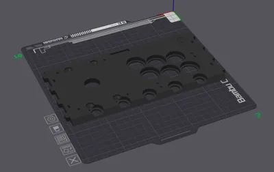 Printed Mini Arcade Machine Simple Control Panel