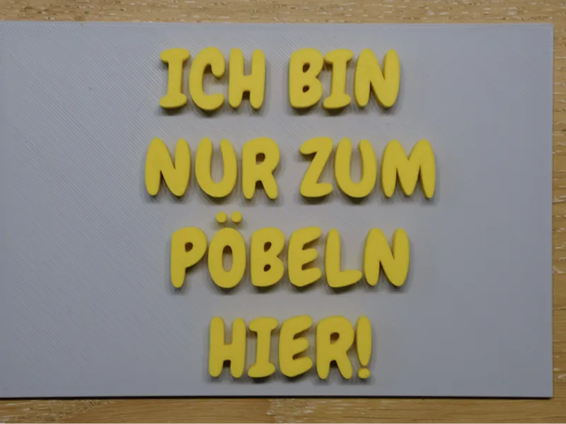 Spruch Schild