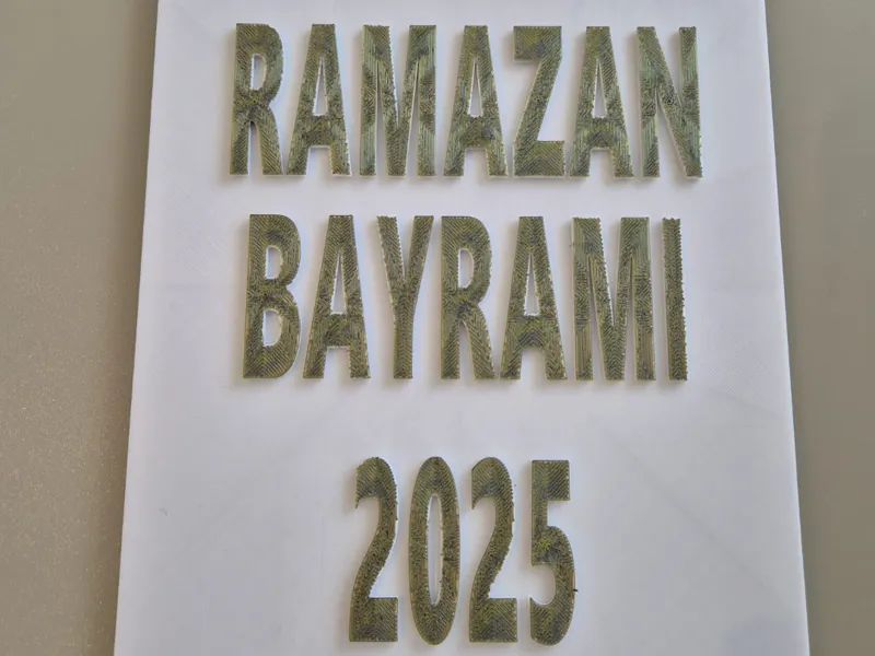 RAMAZAN BAYRAMI 2025 - Schild