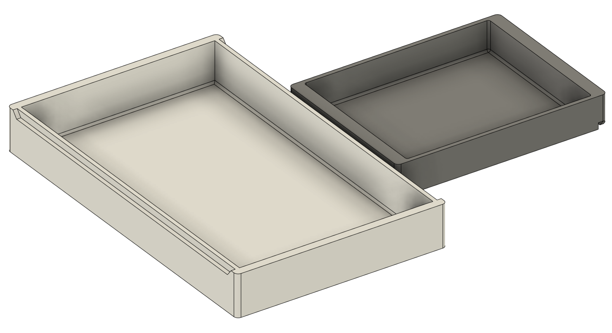 Miniatura 2 do modelo 3D Stacked Sliding Trays/Boxes Customizable