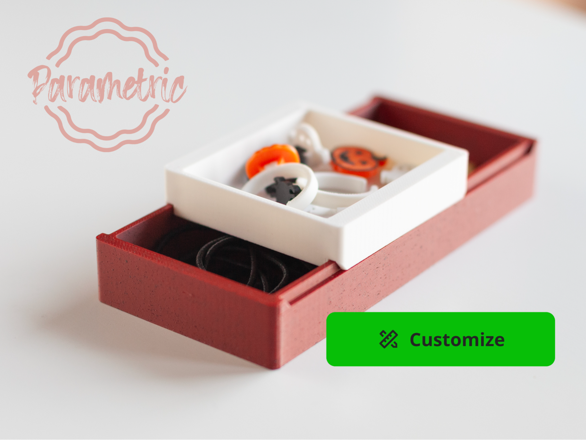 Stacked Sliding Trays/Boxes Customizable