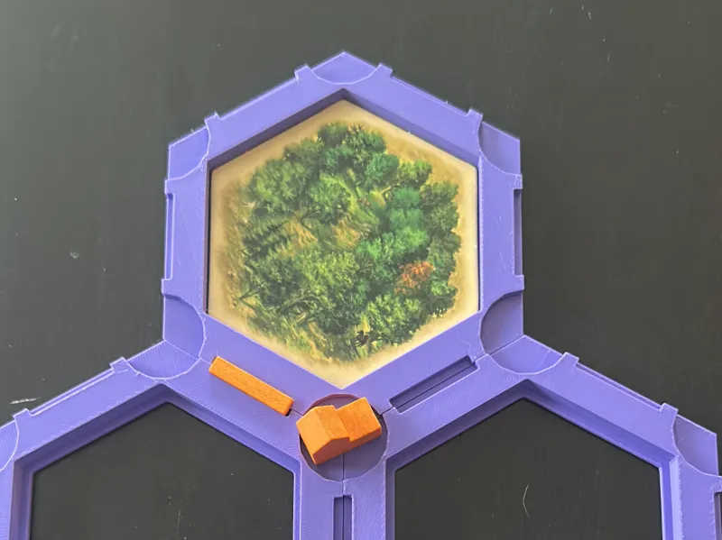 Magnetic Catan Full Tile Inset - Old