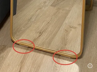 Stabilizing Feet for IKEA IKORNNES Mirror