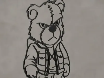 Angry Bear - Teddy im Streetwear-Style