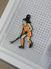 No Number-Field Hockey Player Keychain Ornament