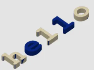 Small hello sign