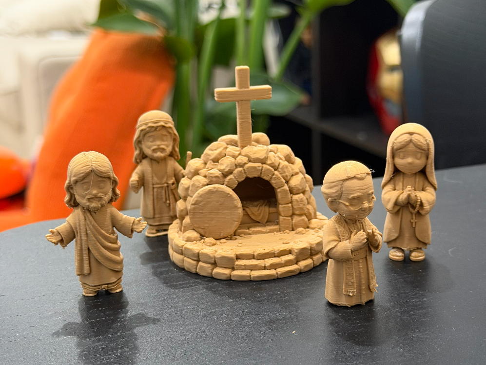 Conjunto Religioso (Jesus, Maria, José, Pope Leo 3D model