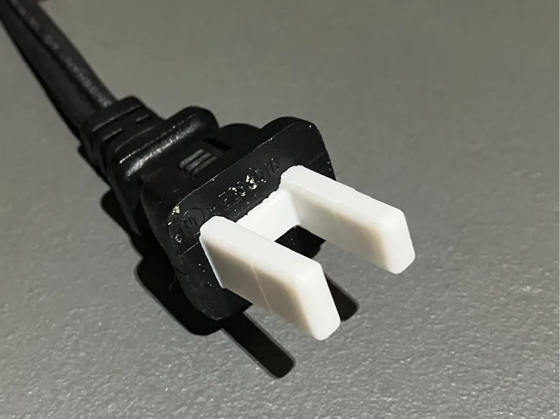 2 Prong Power Cord Protector - Snug Fit