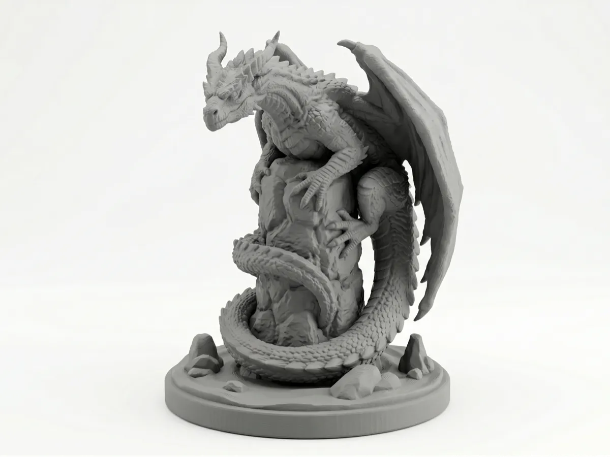 Dragon statue - Free 3D Print Model - MakerWorld