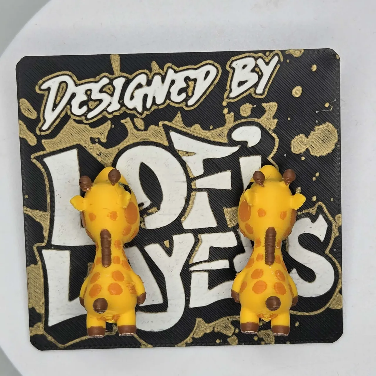 Giraffe Chomper Earrings view 3