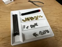 Small parts tray 