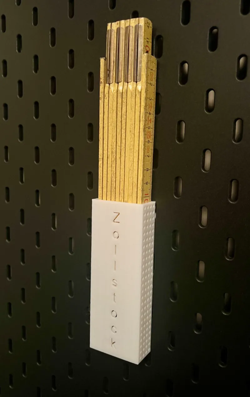 Zollstockhalter für IKEA Skadis