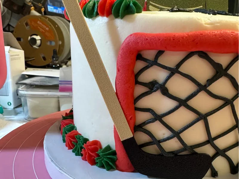 Hockey Stick cake topper