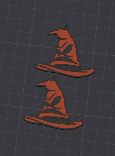 Hogwarts Sorting Hat Earrings view 3