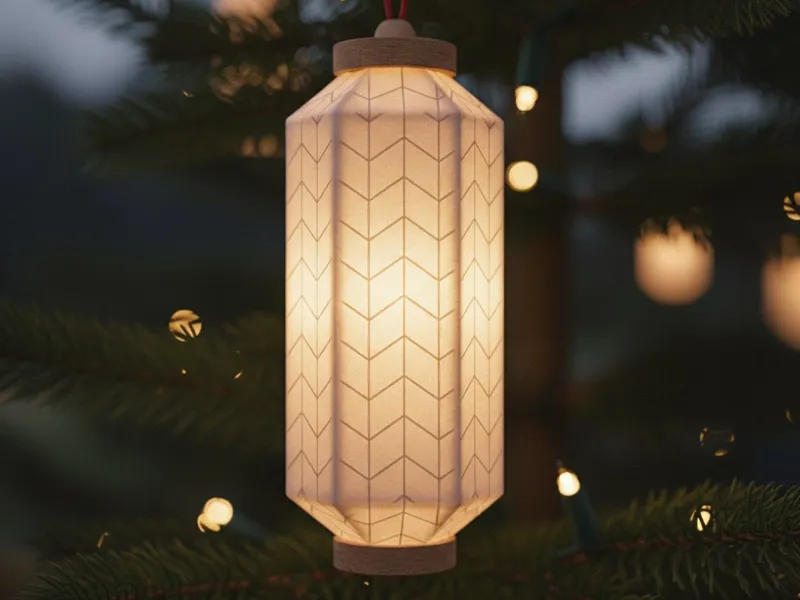 Illuminated Kumiko Lantern / Christmas Ornament