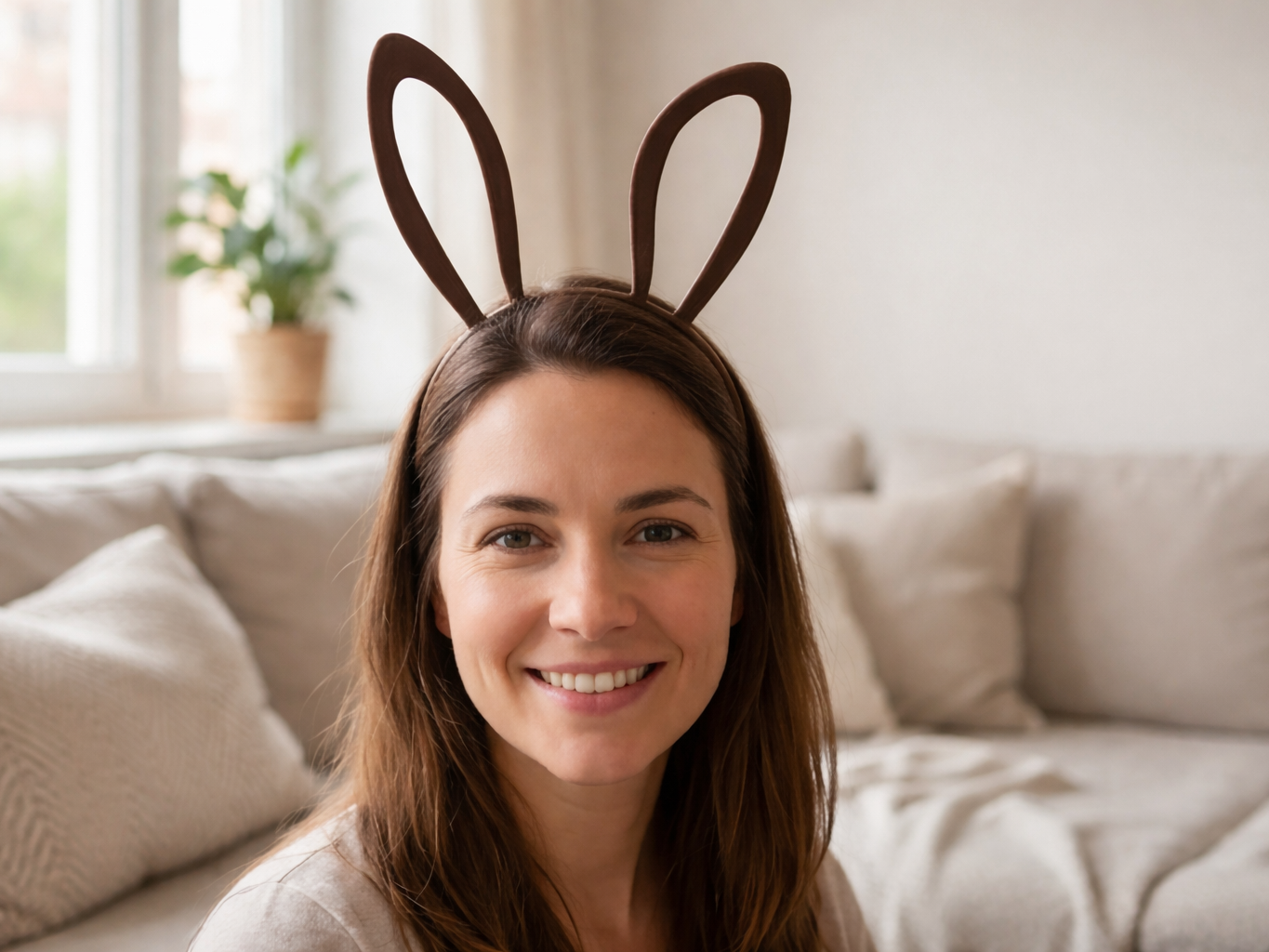 Hasenohren Haarreifen bunny ears headband