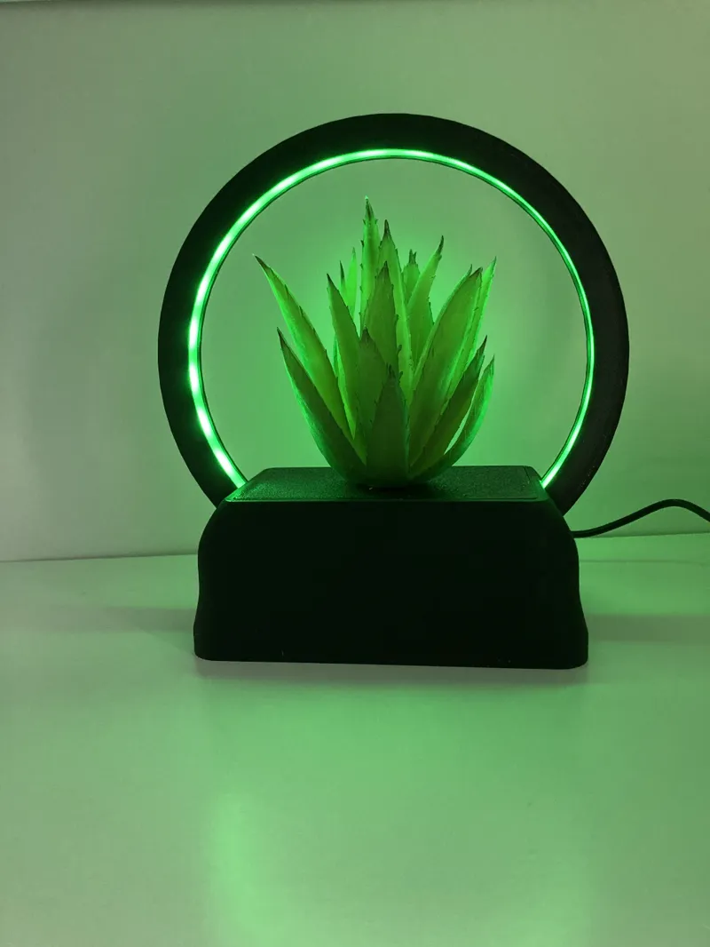 Circle Lamp for Plastic Plant