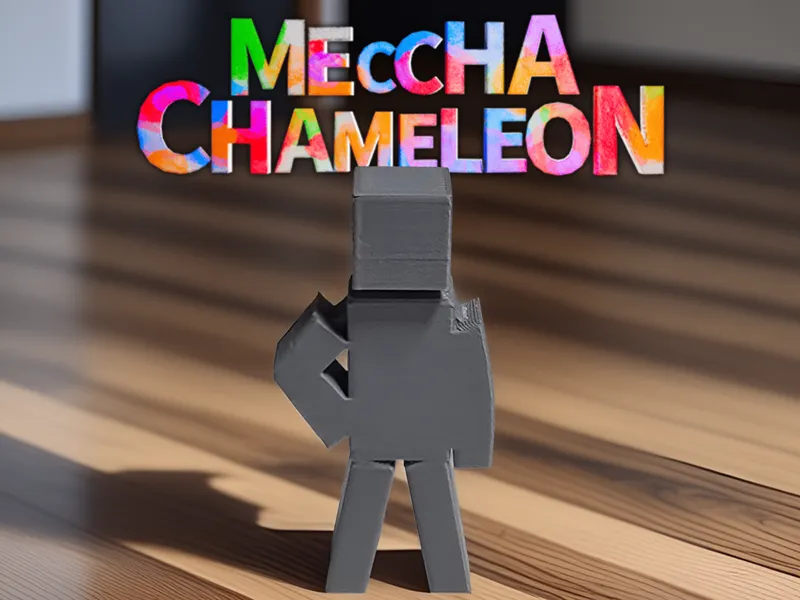 Meccha Chameleon Cube Figure