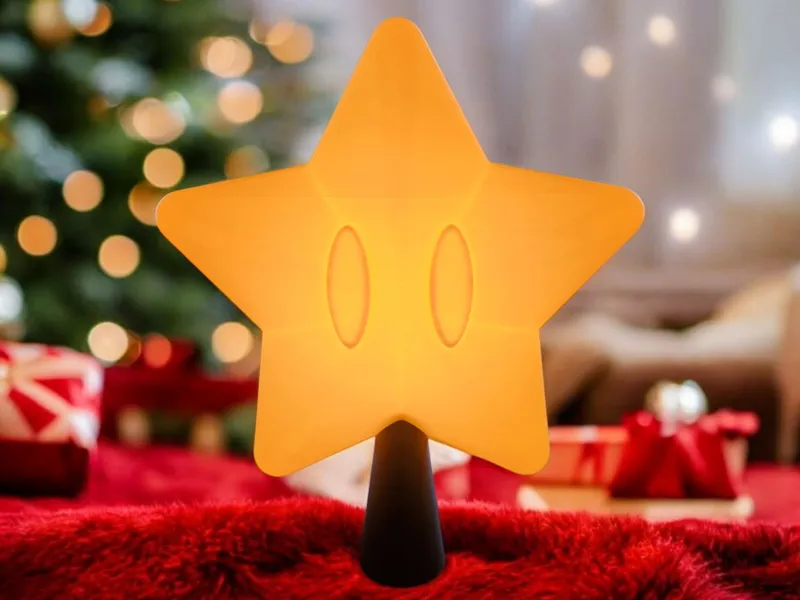 Mario Star Tree Topper (LED-Ready)
