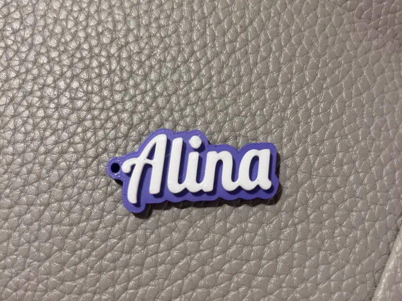 Alina name keychain