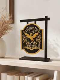 Dragon Fantasy Book Sign – Book Shelf Decor