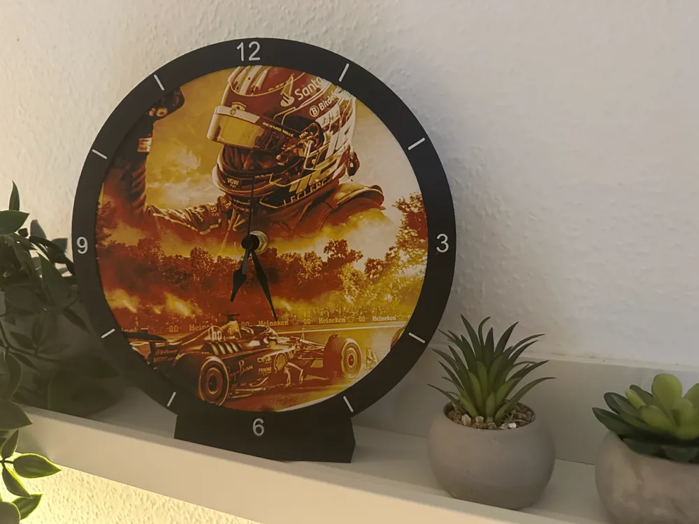 Charles Leclerc Monza 2024 Clock - Free 3D Print Model - MakerWorld
