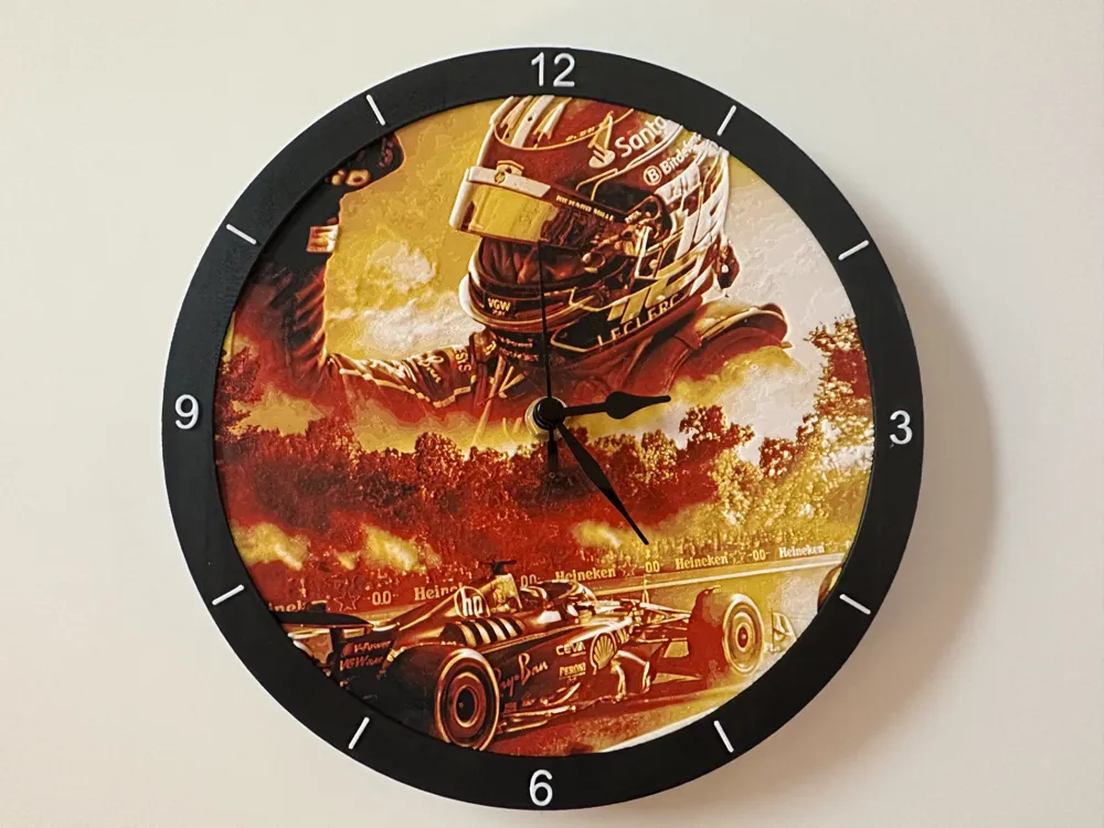 Charles Leclerc Monza 2024 Clock - Free 3D Print Model - MakerWorld