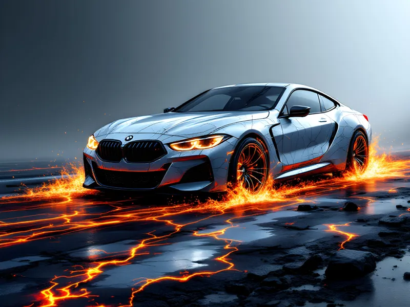 BMW in Lithophanie und Farbe