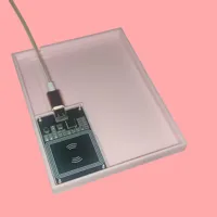 Floppy Disk NFC Reader case for Zaparoo left