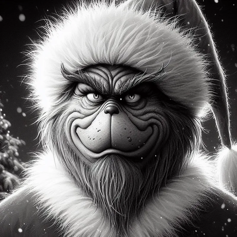 The Grinch - Hueforge 4 color filament painting 