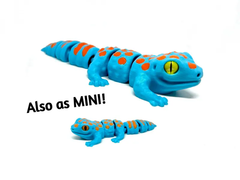 Chibby Tokay gecko - also as MINI & eyes in glass